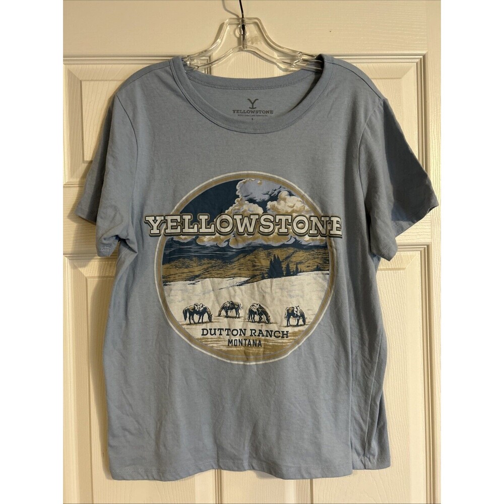 Official Yellowstone, Dutton ranch, Montana, women’s T-shirt, large